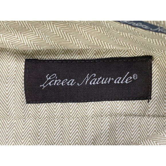 Linea Naturale Men’s Dress Pants 38x37 Flat Front Brown Raw Hem New Without Tags - Picture 2 of 10
